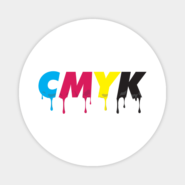 CMYK Drip Magnet by Mercado Graphic Design